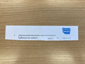 Kartka na której jest ćwiczenie dotyczące wody