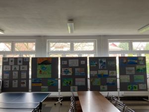 Prezentowane prace uczniów